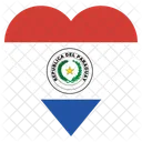 Paraguai Bandeira Ícone