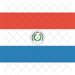 Paraguai Flag Ícone