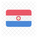 Paraguai Bandeira Pais Ícone