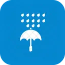 Paraguas Y Lluvia Icono