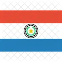 パラグアイ、国旗、世界 アイコン