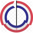 Paraguay Pais Bandera Icono