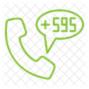 Paraguay Country Code Phone Icon