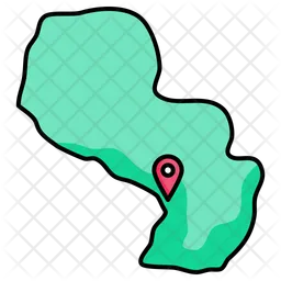 Paraguay map  Icon
