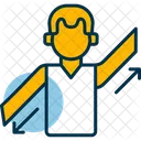 Parallel Arm Arm Position Alignment Icon