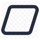 Shape Parallelogram Icon