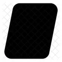 Parallelogram Shape Square Icon