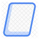 Parallelogram Shape Square Icon