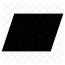 Parallelogram Shape Paralelogram Design Icon