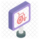 Paralyzed Signboard  Icon