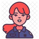 Paramedic Ambulance Female Icon