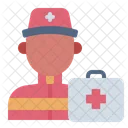 Paramedic Avatar First Aid Icon