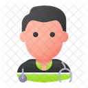 Paramedic Man Professional Icon