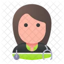 Paramedic Woman Professional Icon