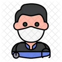 Paramedico Avatar Homem Ícone