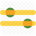 Vert Parametres Preference Icône