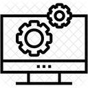 Moniteur Parametres Configuration Icône