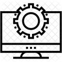 Moniteur Parametres Configuration Icône