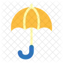 Parapluie Protection Assurance Argent Icône
