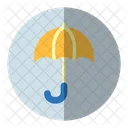 Parapluie Protection Assurance Argent Icon