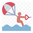 Parasailing Parachute Sport Icon