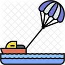 Parasailing Sports Competition Icon