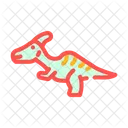 Parasaurolophus Dinosaur Animal Icon