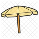 Parasol Plage Couverture Icône