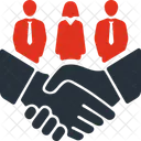 Parceiros Negocios Parceria Ícone