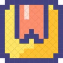 Pixel 8 Bit Parcel Icon