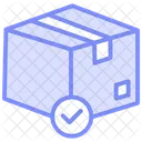 Parcel Approval Duotone Line Icon Icon