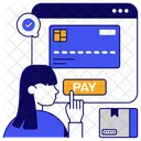 Parcel Card Payment Secure Payment Digital Payment Icon