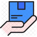 Parcel Delivery Hand Product Icon