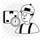 Parcel Delivery Time  Icon