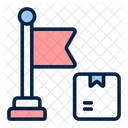 Parcel Destination Shipping Icon