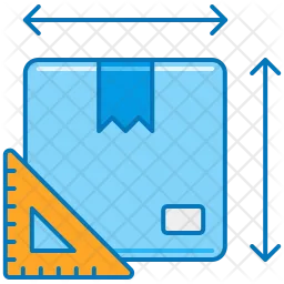 Parcel Dimension  Icon