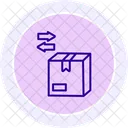 Parcel Exchange Line Icon Icon