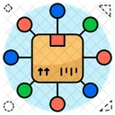 Parcel Network Package Network Logistic Network Icon