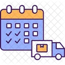 Parcel Reminder Delivery Schedule Logistics Schedule Icon