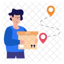 Parcel Route  Icon