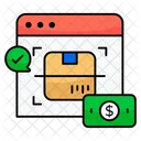 Parcel Scan Parcel Track Package Scan Icon