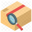 Courier Delivery Parcel Scanning Barcode Reader Icon