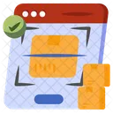 Parcel Scanning Package Scanning Carton Scanning Icon