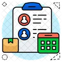 Parcel Schedule Logistic Schedule Delivery Schedule Icon