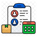 Parcel Schedule Logistic Schedule Delivery Schedule Icon