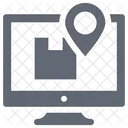 Online Navigation Parcel Tracking Monitor Icon