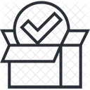 Pacote Verificado Entregue Pacote Ícone