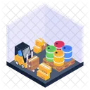 Stockroom Parcels Lifter Storage Room Icon
