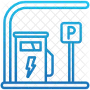 Parcheggio Veicolo Elettrico Posto Designato Icon