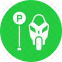 Parcheggio Moto Parco Icon